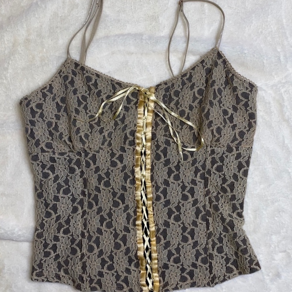 Cami lace corset style top